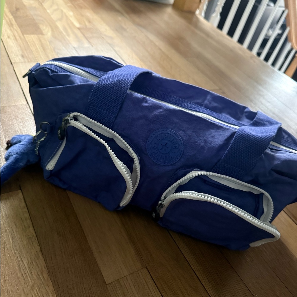 Blue Kipling Bag with Front Pockets